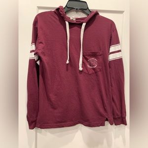 Provincetown long sleeve hooded shirt. Size small.